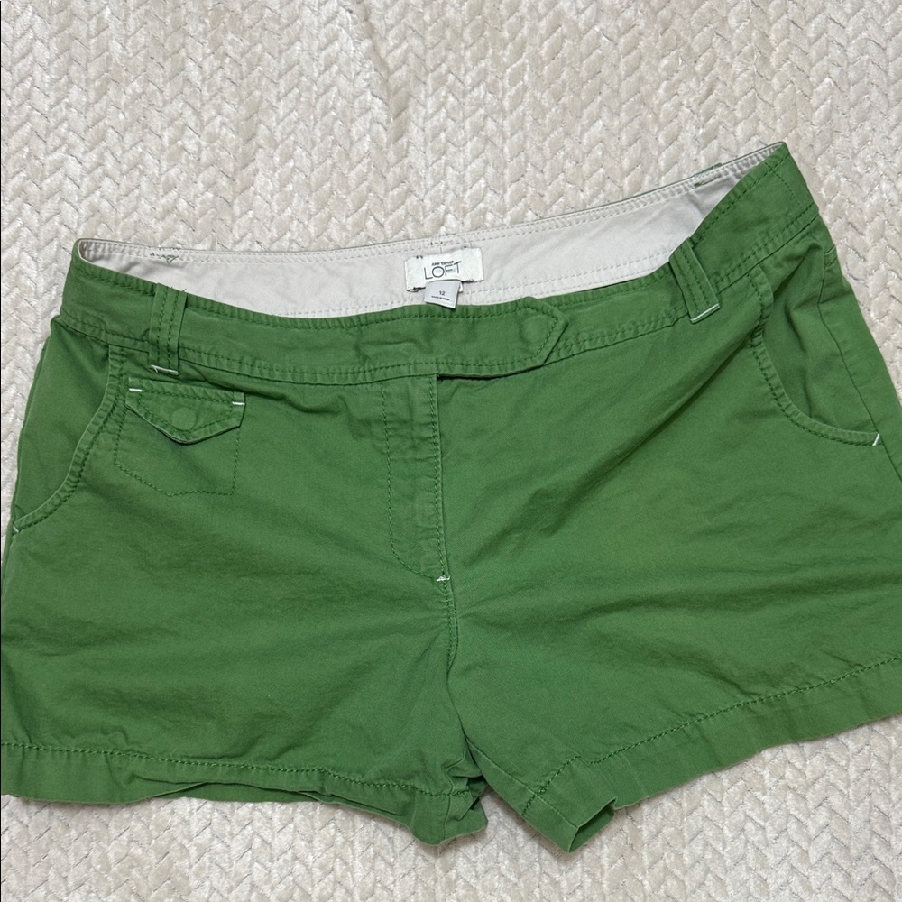 LOFT Forest Green Women's Cargo Shorts
